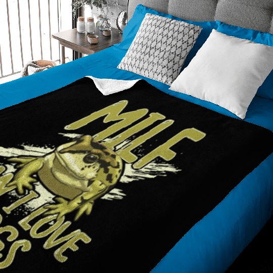 MILF Man I Love Frogs Baby Blankets
