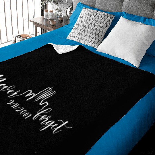 Never Forget 9 11 2001 Memory America Baby Blankets