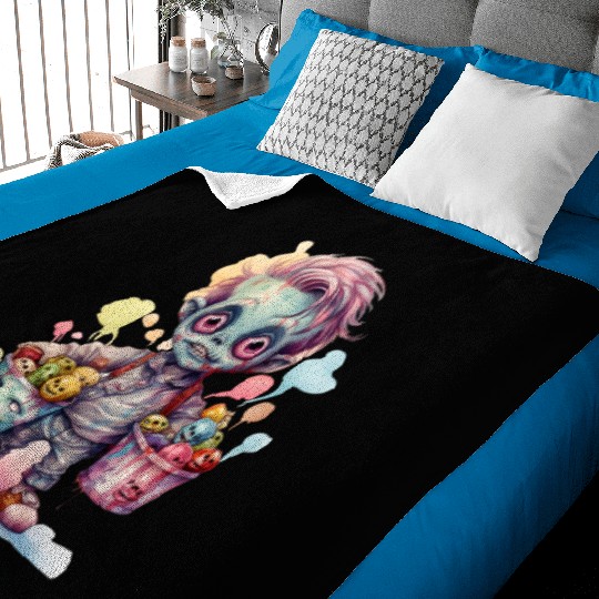 I m Just Here For The Candy Corn Baby Blankets