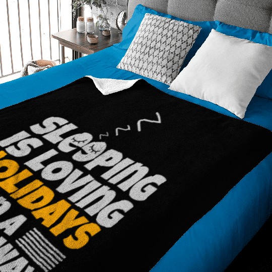 SLEEPING IS LOVING HOLIDAYS IN A SIMPLE WAY Baby Blankets