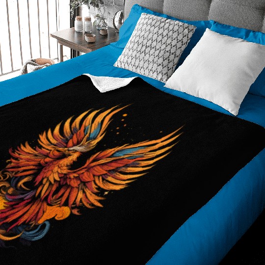 Phoenix bird - Ancient Greek Mythology Baby Blankets