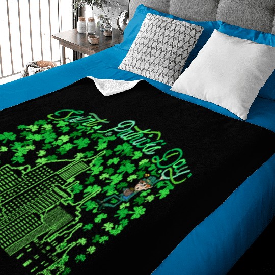 Saint Patrick's Day New Orleans Louisiana Baby Blankets