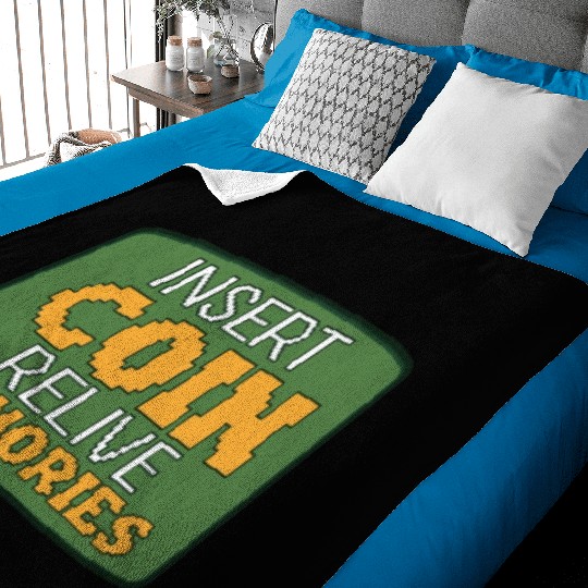 Funny Retro Gaming Culture Vintage arcade classics Baby Blankets