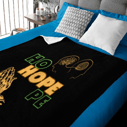Hope mental health design Baby Blankets