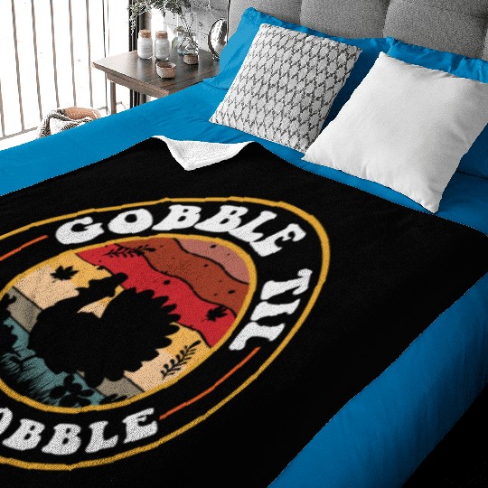 Gobble Til You Wobble Baby Blankets