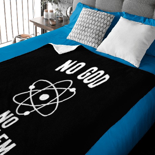 Atheist Atheism Anti Religion Securalism God Sucks Baby Blankets