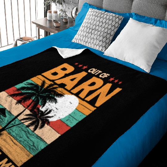 Farmer Retirement Out Of Barn Retired Farmer Baby Blankets