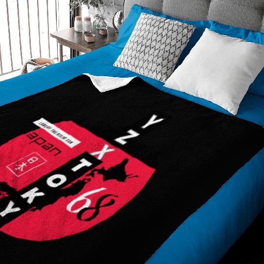 Red dot Tokyo Japan Baby Blankets