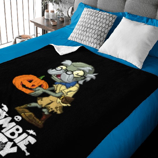 Party For Zombies Baby Blankets