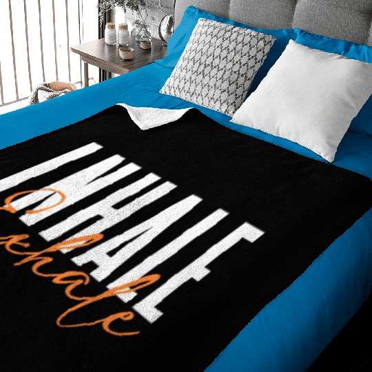 Inhale Exhale Baby Blankets