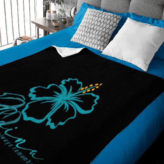 Blue Hibiscus: Lahaina - Always Remember Baby Blankets