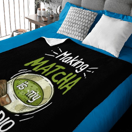 Green Tea Lover Japanese Matcha Latte Drink Matcha Baby Blankets