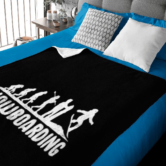 Evolution Snowboarding Snowboarder Baby Blankets