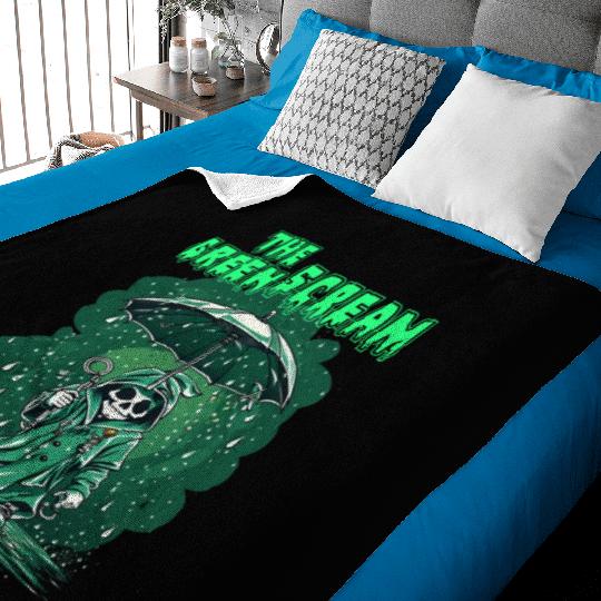 The Green Scream Baby Blankets
