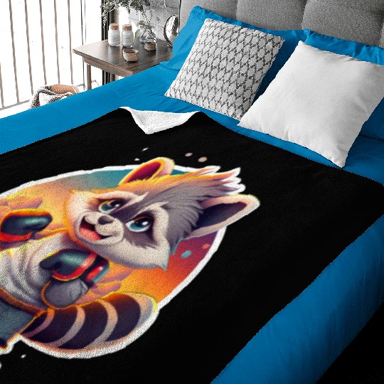 Never give up typography funny Baby Blankets