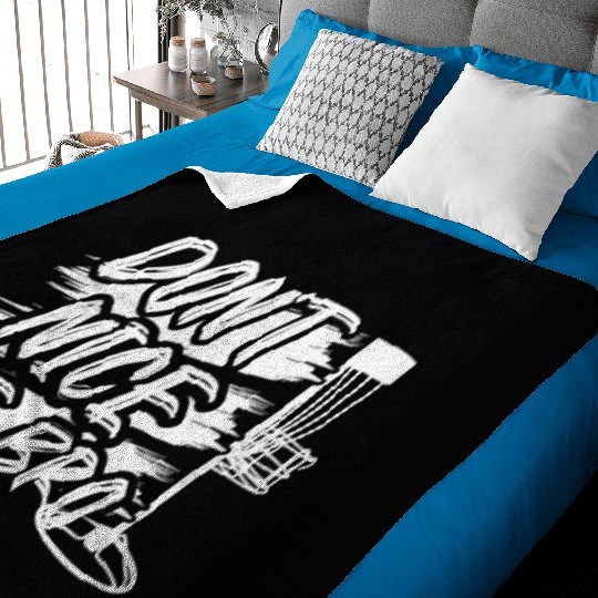 Don't Nice Me Bro Frisbee Disc Golf Baby Blankets