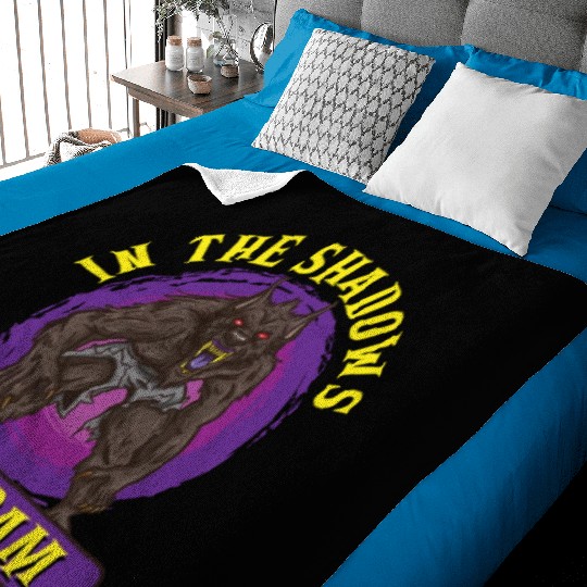 Funny Horror Werewolf Lycanthropy Full Moon Shapes Baby Blankets