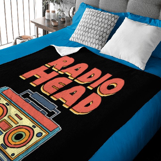 Radio Head Radio Operator Baby Blankets