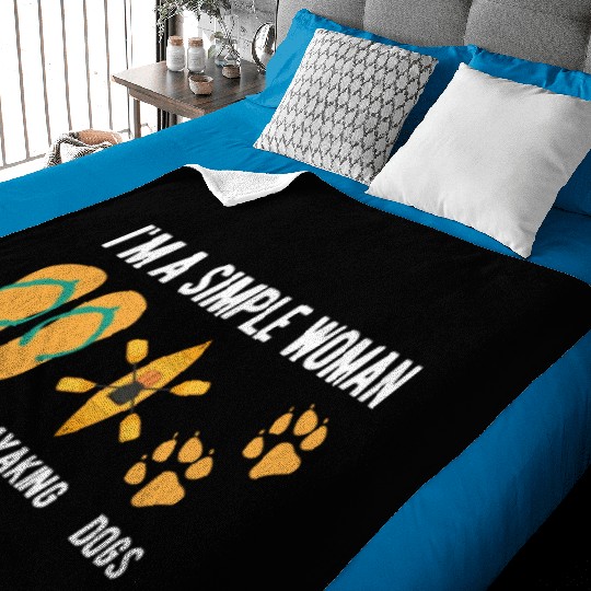 Kayak Women Rafting Paddling Baby Blankets