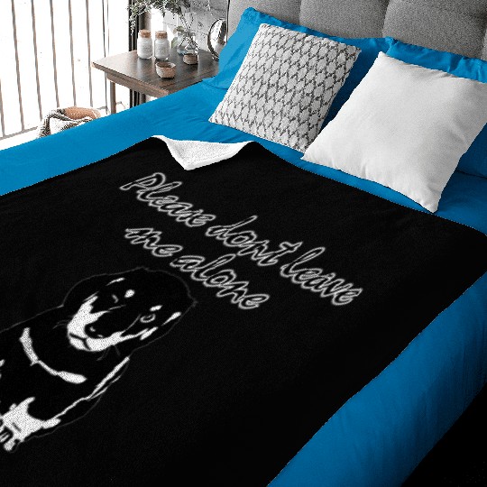 Cute rottweiler puppy Baby Blankets