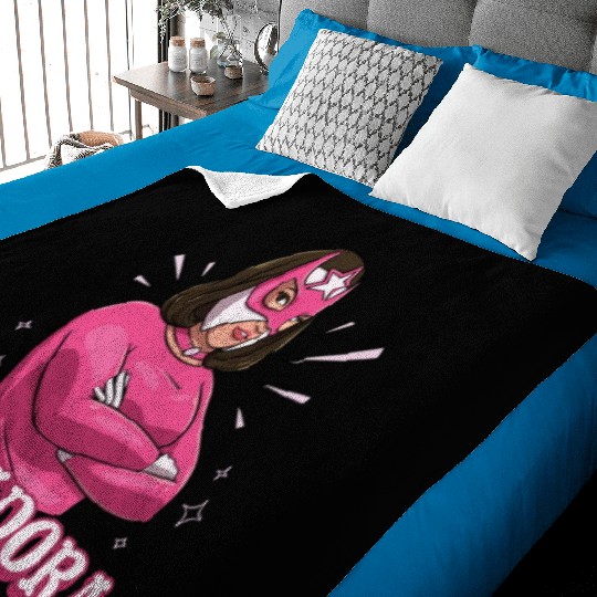 Mexican Wrestling Wrestler Lucha Libre Mask Mexico Baby Blankets