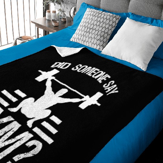 Fitness Gym Strongman Bodybuilder Baby Blankets