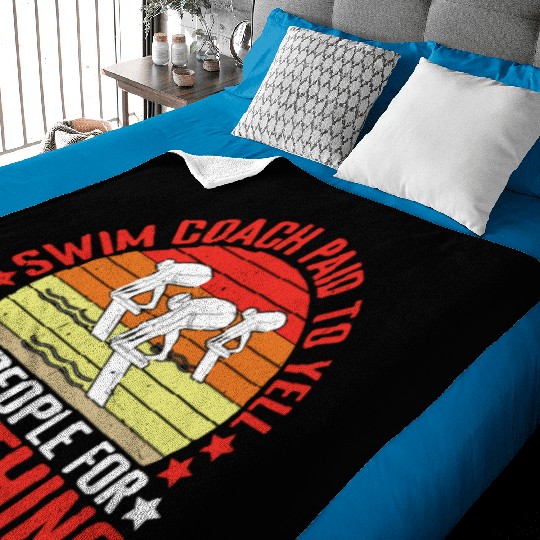 Swim Coach Paid To Yell At People For Breathing Baby Blankets