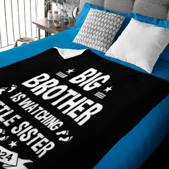 The big brother takes care of the little sister in Baby Blankets