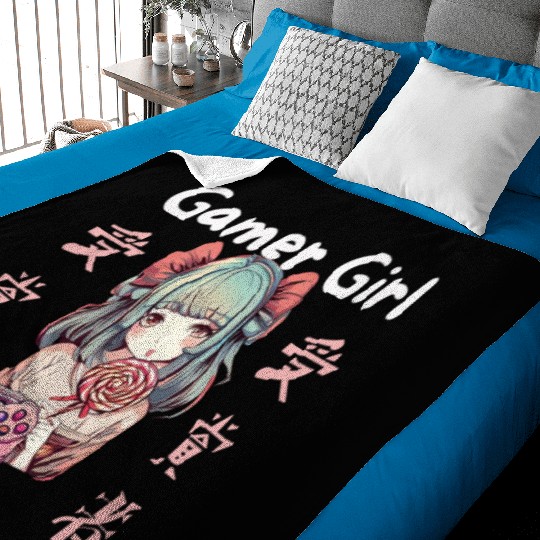Gamer girl Anime Lollipop girl Baby Blankets