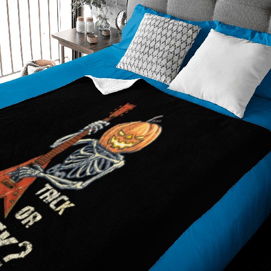 TRICK OR TREAT ROCK MUSIC Baby Blankets