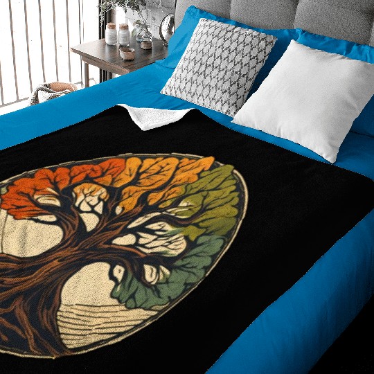 Tree / Wood / Forst / Tree of Life / Leaves Baby Blankets
