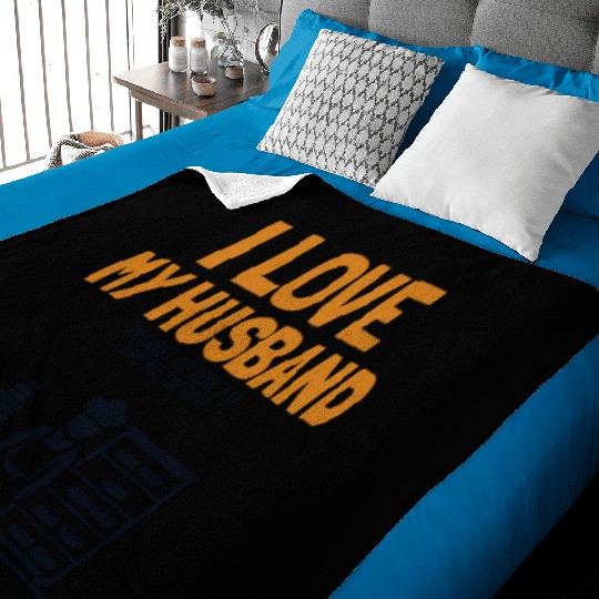 I Love My Husband Baking Bread Expert Pastry Chef Baby Blankets