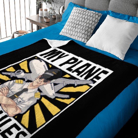 Pilot Aviation Airplane Airline Future Pilots Baby Blankets