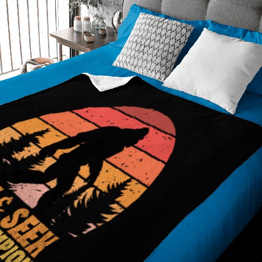 bigfoot, hide & seek world champion retro Baby Blankets