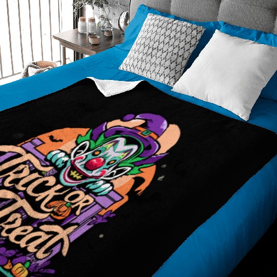 Halloween Clown Baby Blankets