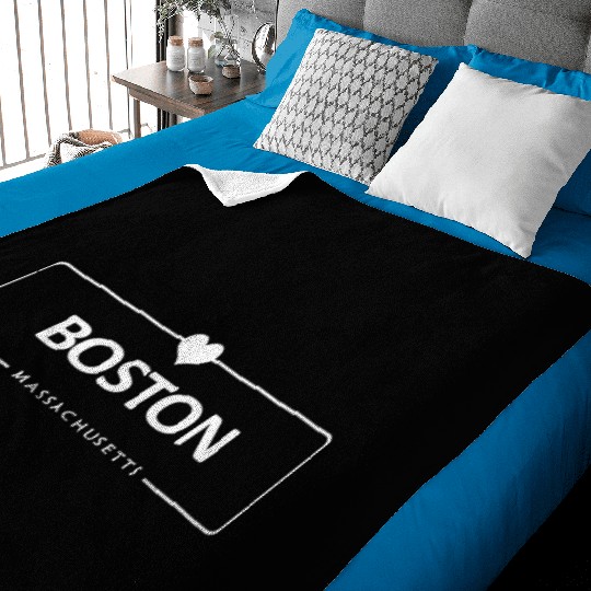 Boston Massachusetts In USA Baby Blankets