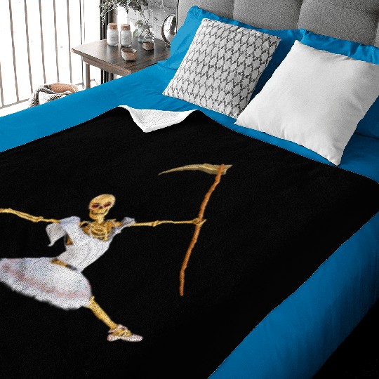 The extraordinary hobby of the Grim Reaper Baby Blankets