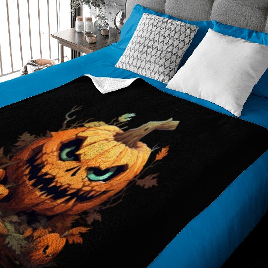 Halloween - Jack-O-Lantern Baby Blankets