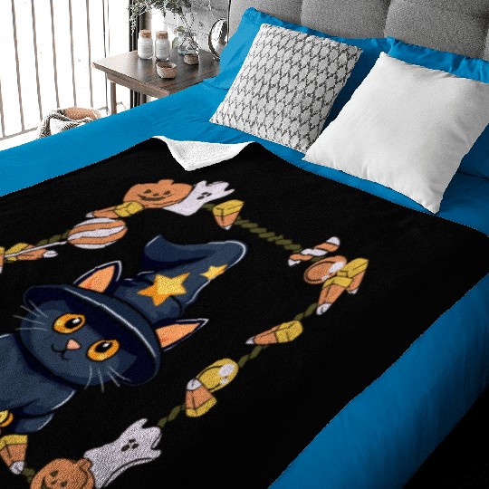 HALLOWEEN KITTY Baby Blankets