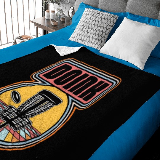Disc Golf Doink Ultimate Frisbee Loves Flying Disc Baby Blankets
