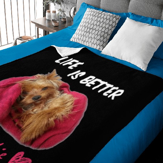 Yorkie Lover Bestie In My Life Baby Blankets