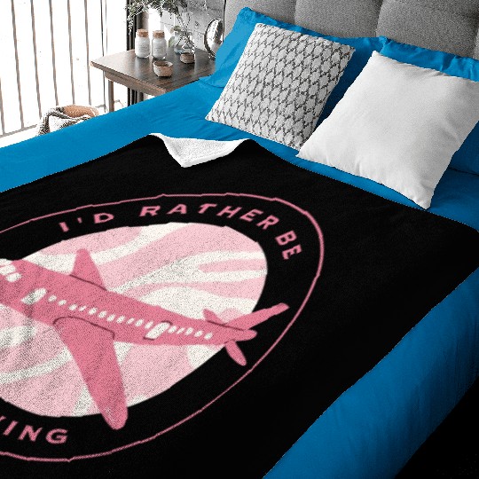 I'd rather be flying Baby Blankets