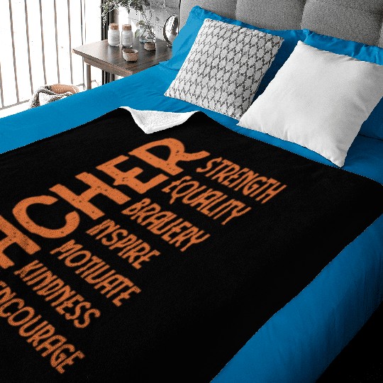 Melanin Teacher Black History Month Juneteenth Baby Blankets