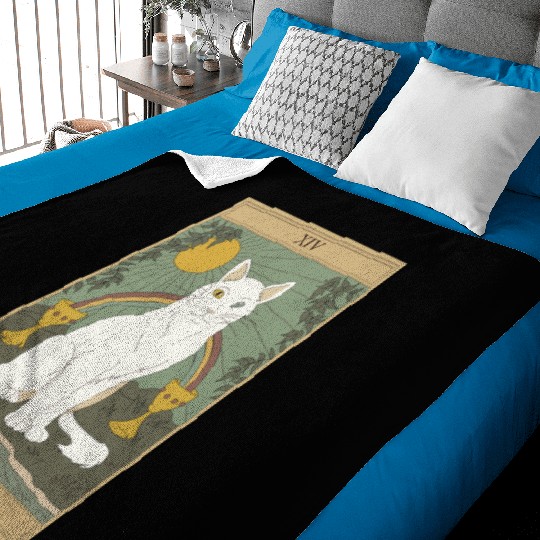 Cat rainbow Baby Blankets