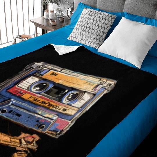 90s Nostalgia Cassette Baby Blankets