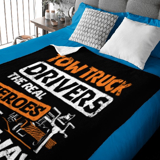 Tow truck drivers the real heroes of the highway Baby Blankets