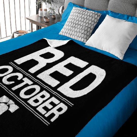 Vintage Red October Philly Philadelphia Baby Blankets