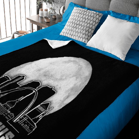 St. Louis Missouri Full Moon Baby Blankets