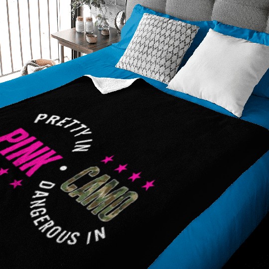 Hunting Baby Blankets, Pretty In Pink Dangerous In Camo