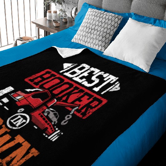 Funny best hoker in town Tow truck driver Baby Blankets